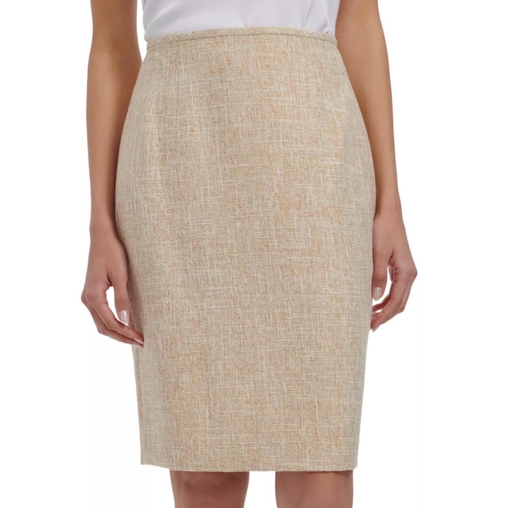Calvin Klein Beige Pencil Skirt